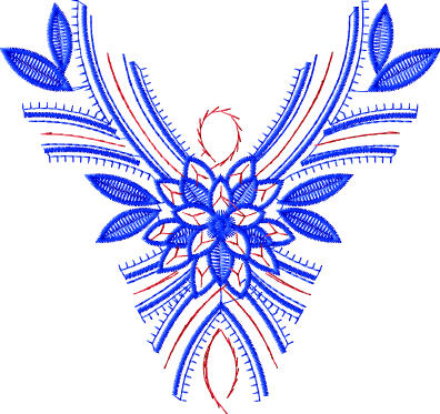 embroidery neckline designs