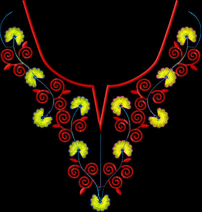 embroidery collar designs