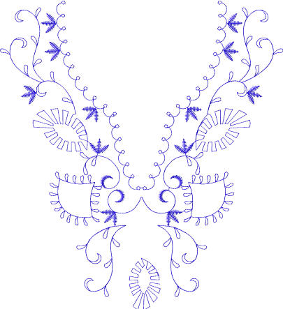 embroidery neckline designs