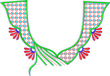 embroidery neckline designs