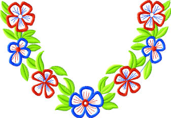 embroidery neckline designs