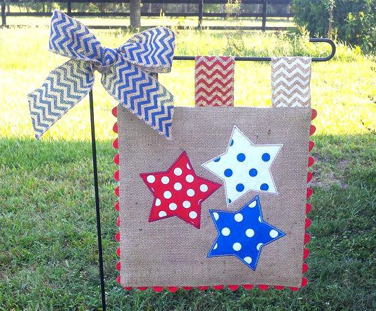 Appliqu&eacute;d Garden Flag