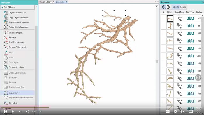 Branching Tool in Hatch Embroidery 3