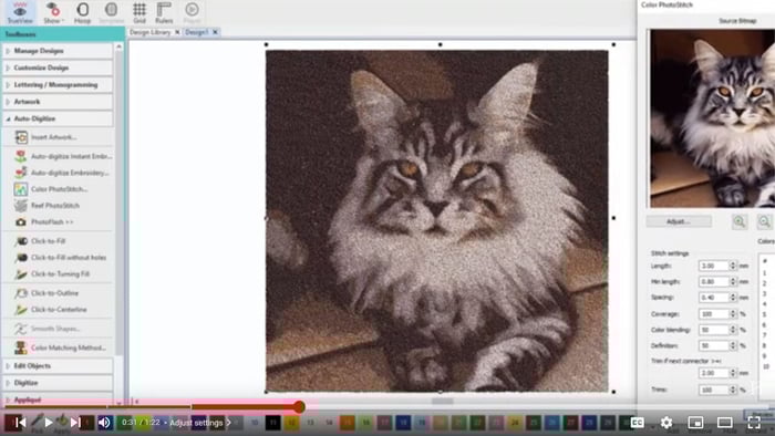 Color PhotoStitch Tool in Hatch Embroidery 3