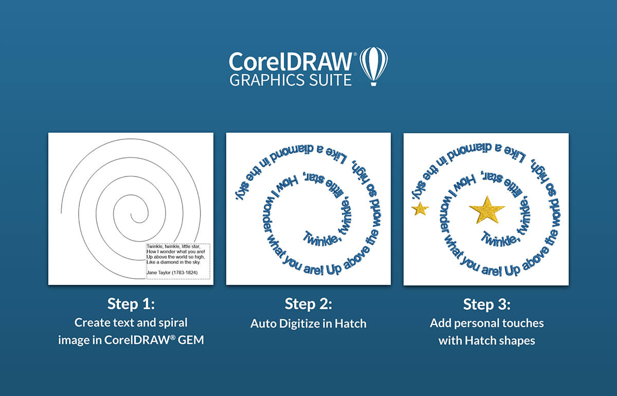 CorelDRAW Hatch Embroidery software