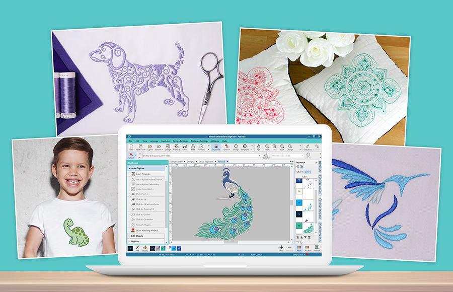 Auto Digitizng with hatch Embroidery blog image