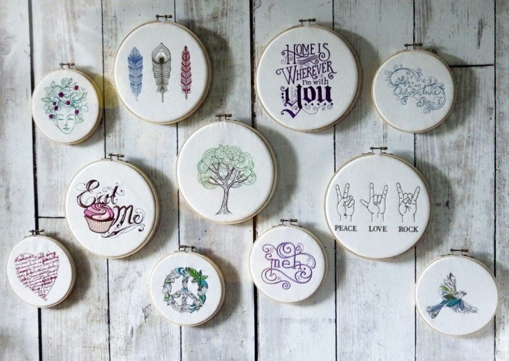 hoop wall art