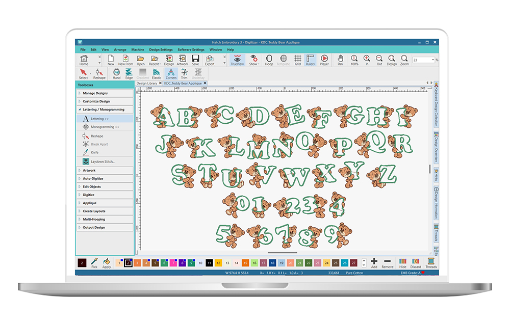 KDC #4 - Teddy Bear Appliqué