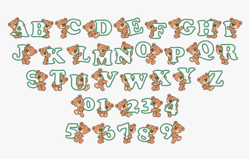 KDC #4 - Teddy Bear Appliqué