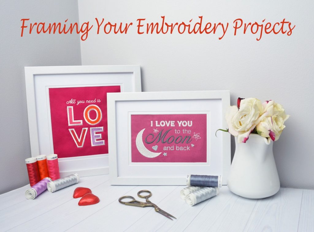 framing embroidery