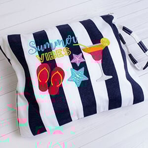 Raised Machine Embroidery