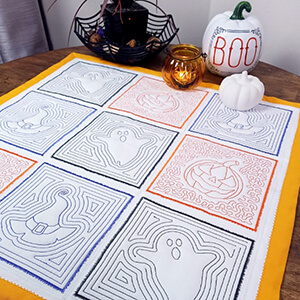 Spooky Halloween Quilt Project using Ambience Quilting