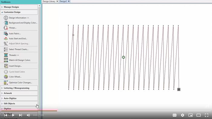 Stitch Edit Tool in Hatch Embroidery 3