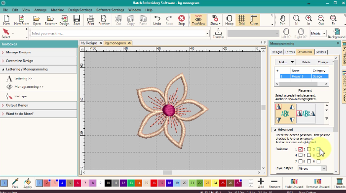 monogram star ornaments