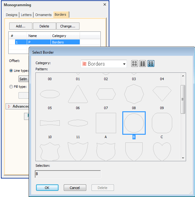Choose Monogram Border
