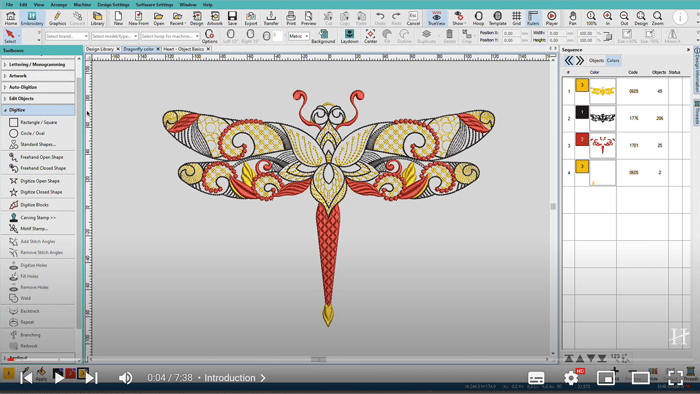 12. Manual Digitizing Basics in Hatch Embroidery 3