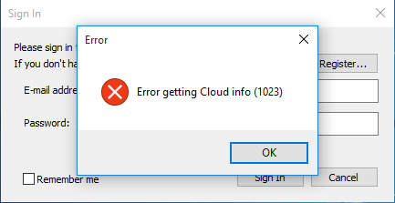 Login Errors