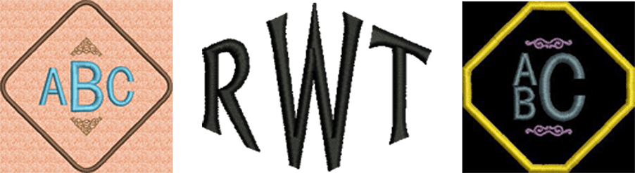 3 different Monograms