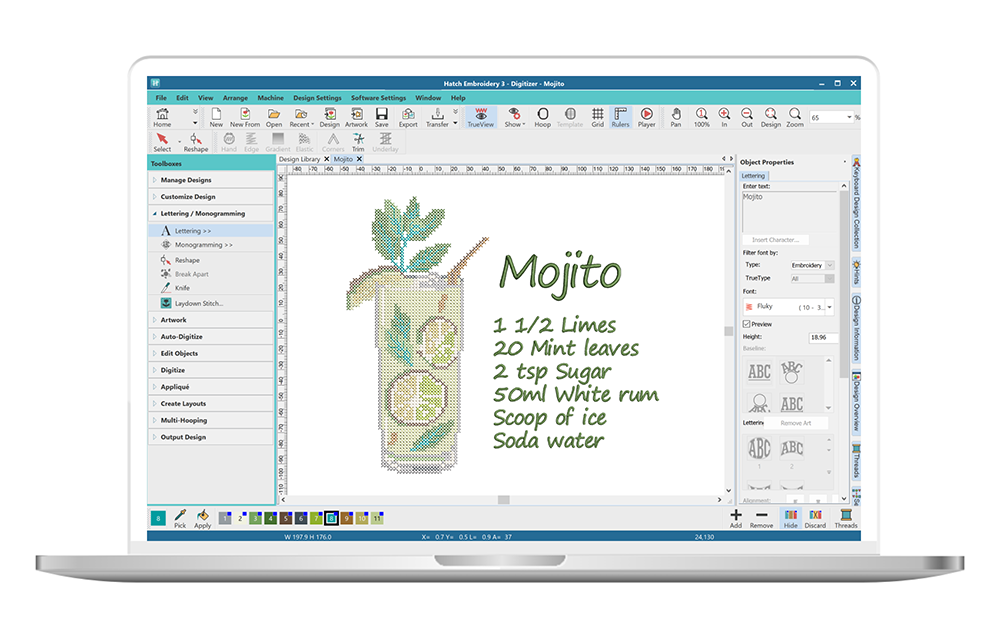 Cross Stitch GEM for Hatch Embroidery