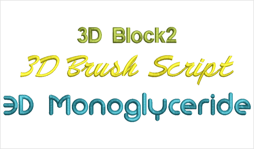 Font Pack #6 – 3D Puffy Foam