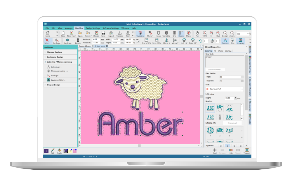 Hatch Embroidery Personalizer 3