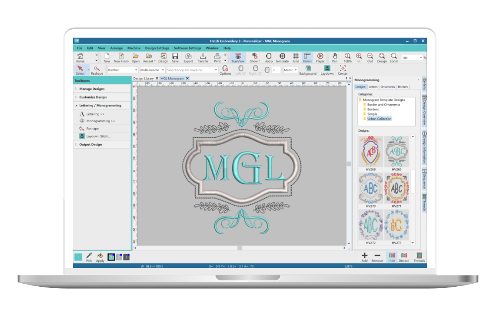 Hatch Embroidery Personalizer 3