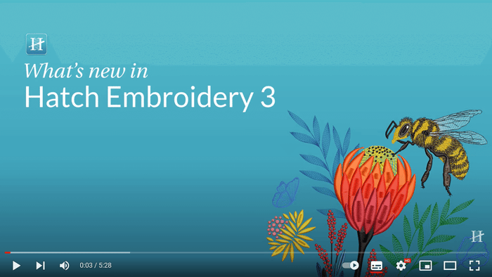What's New in Hatch Embroidery 3